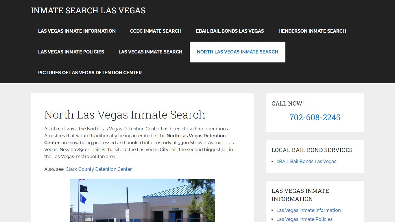 North Las Vegas Inmate Search - Inmate Search Las Vegas